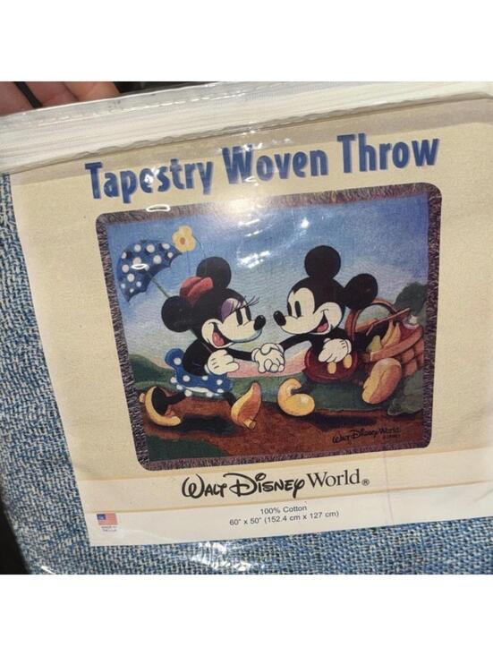 Disney Other - Authentic Walt Disney World Tapestry Woven Throw Blanket